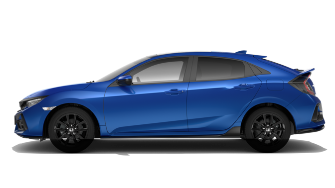 Vista laterale Honda Civic.