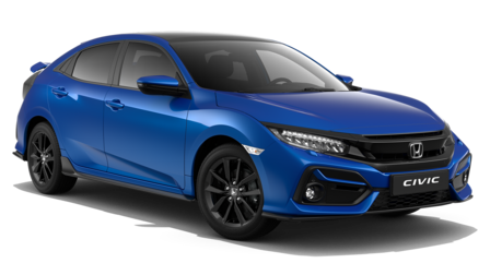 Vista frontale di Honda Civic.