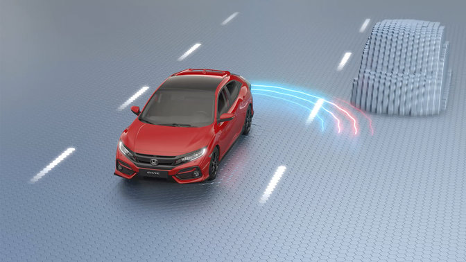 Honda Civic in uno studio virtuale