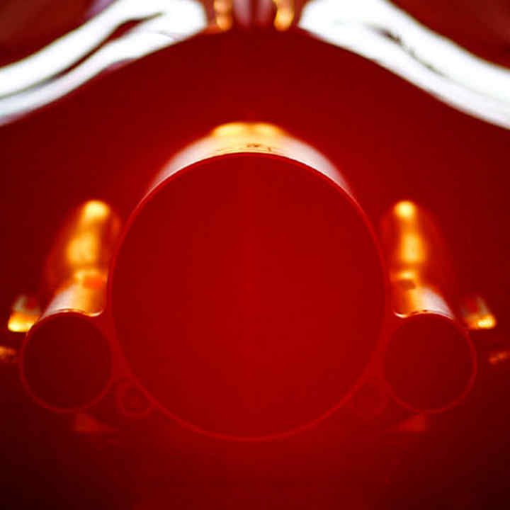 Vista dettagliata del motore Honda su una vettura da F1.