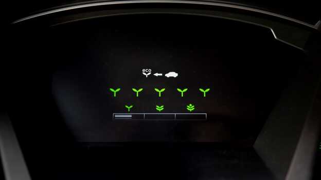Primo piano del display Eco Drive