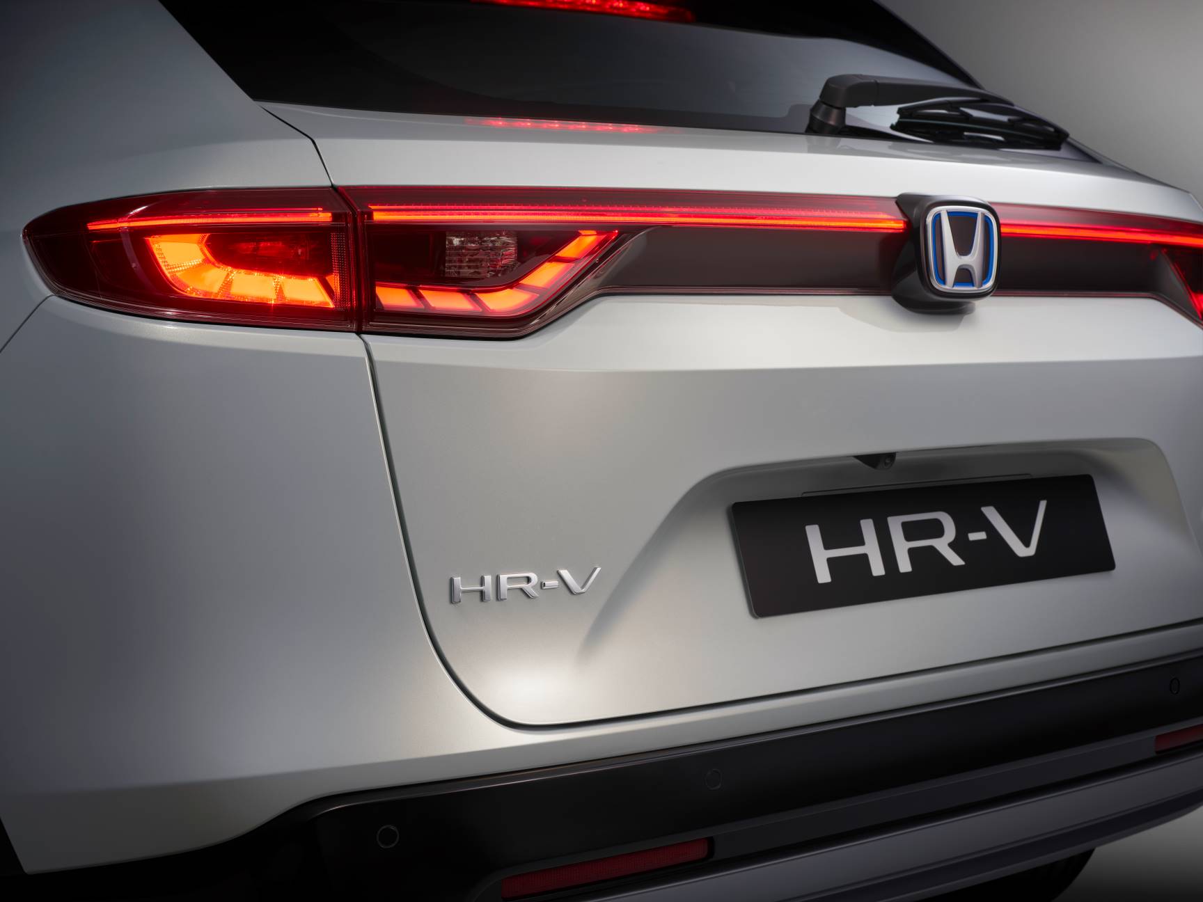 Primo piano posteriore di 3/4 di Honda HR-V 