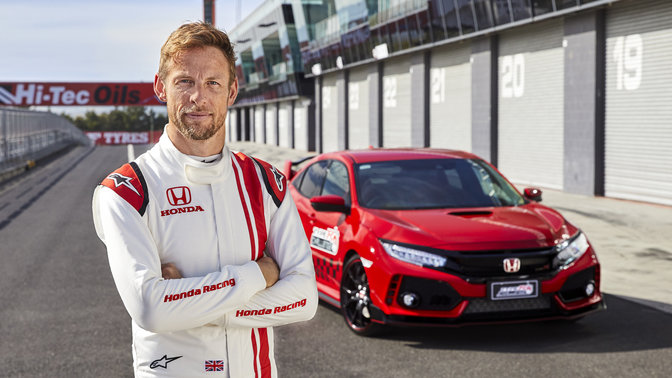 La Honda Civic Type R con Jenson Button