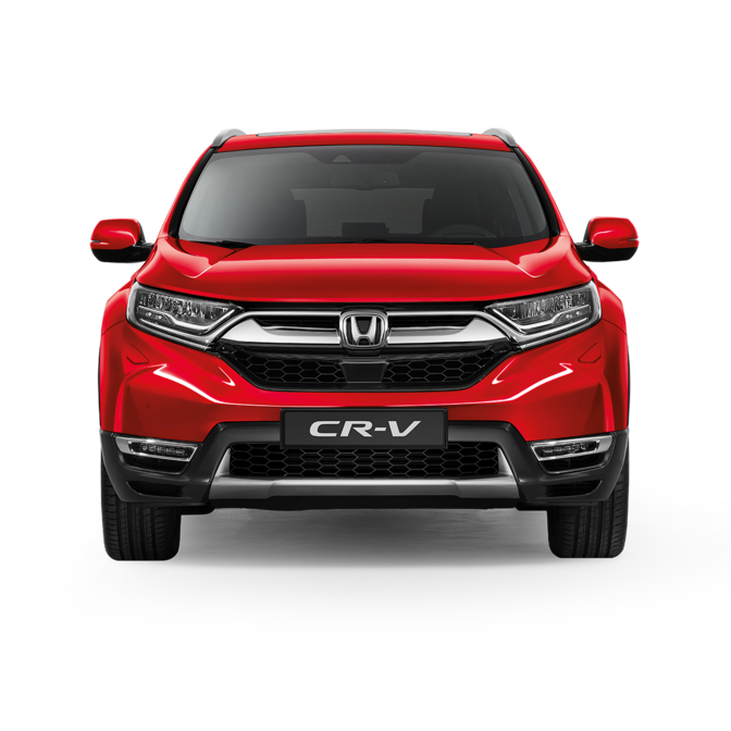 Vista frontale di Honda CR-V.