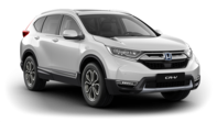Vista frontale a tre quarti di Honda CR-V