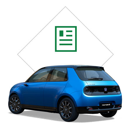Primo piano della parte posteriore della Honda Jazz Crosstar