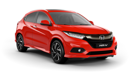 Vista frontale a tre quarti di Honda HR-V.