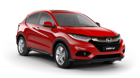 Vista frontale a tre quarti di Honda HR-V.