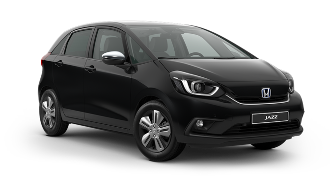 Vista anteriore di tre quarti della Honda Jazz