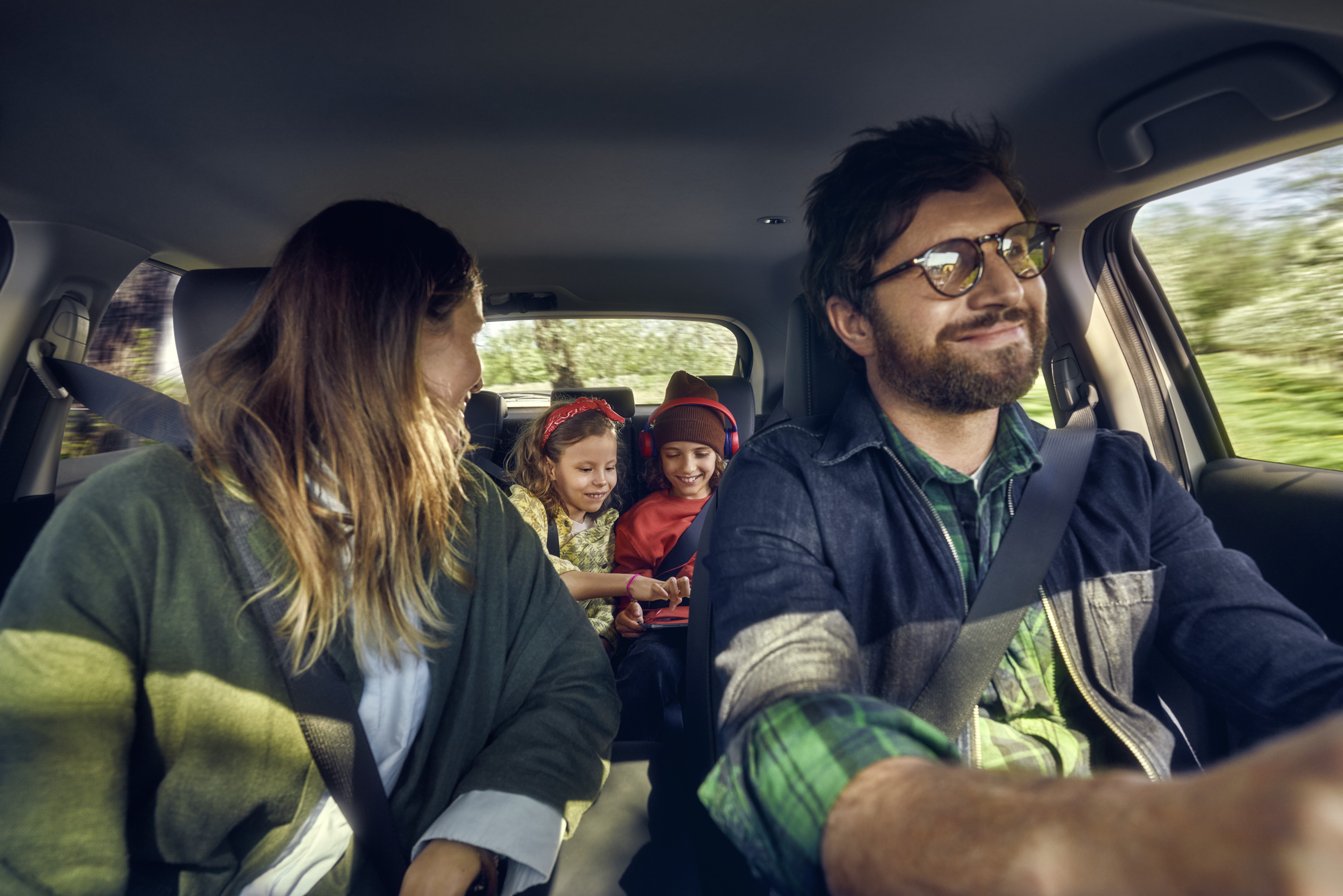 Famiglia alla guida di Honda