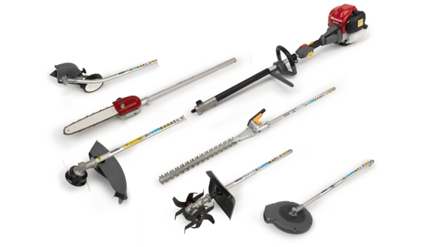 Honda Versatool con diversi accessori.