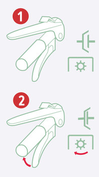 Schema che illustra come inserire la frizione.