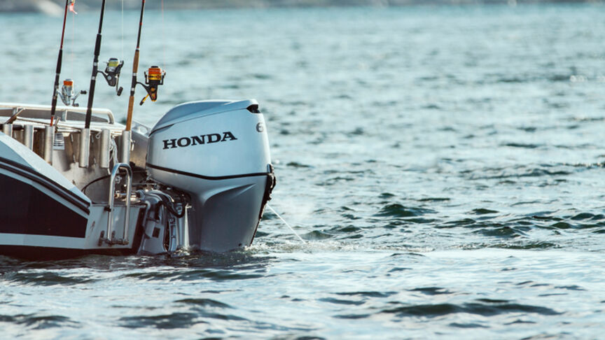 Imbarcazioni equipaggiate con vari modelli del motore Honda BF60 in acqua 
