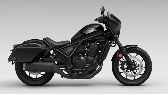 Vista laterale di Honda CMX1100 in studio