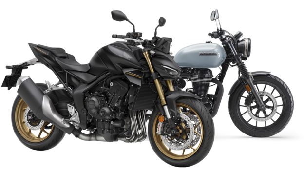Due moto stradali Honda