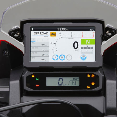 Honda Africa Twin, zoom sul display TFT con Apple CarPlay®