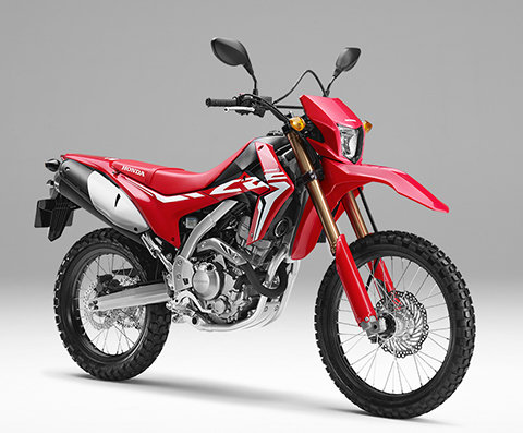 CRF250L vista di tre quarti anteriore destra