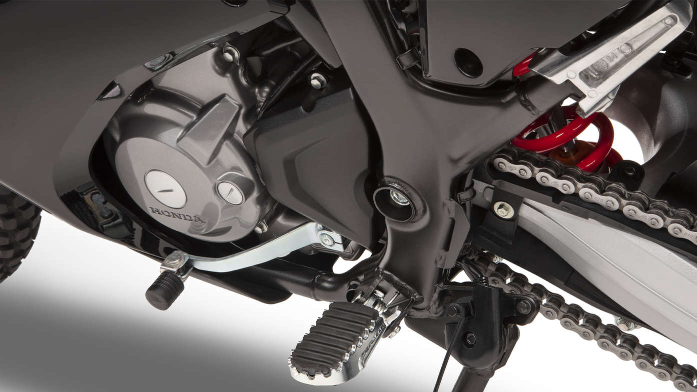 Honda CRF300 Rally Motore monocilindrico 4V DOHC di cilindrata maggiorata con frizione assistita/antisaltellamento