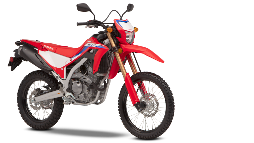 Honda CRF300L con accessori.