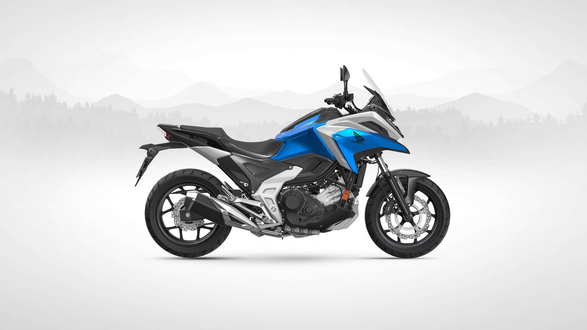 NC750X City 360 view glint wave blue metallic
