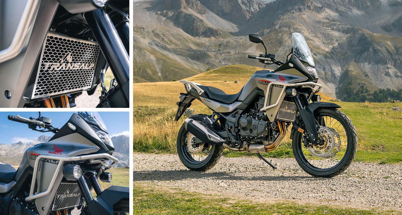 XL750 Transalp equipaggiata con Adventure Pack.