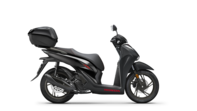 SH125i Sport 2024 con Smart Top Box, parabrezza e paramani di serie Matte Coal Black Metallic Sport