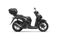 SH125i 2024 con Smart Top Box, parabrezza e paramani di serie Pearl Nightstar Black