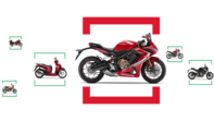 Una selezione di moto Honda.