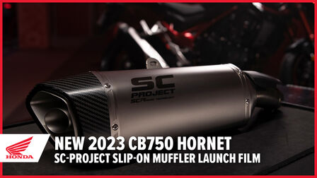 Video di lancio del silenziatore SC-Project per CB750 Hornet