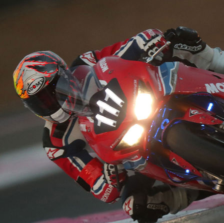 Primo piano della Honda durante una gara del Campionato mondiale Endurance.