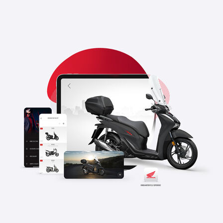 Visualizzazione dell'app Honda SH125i.
