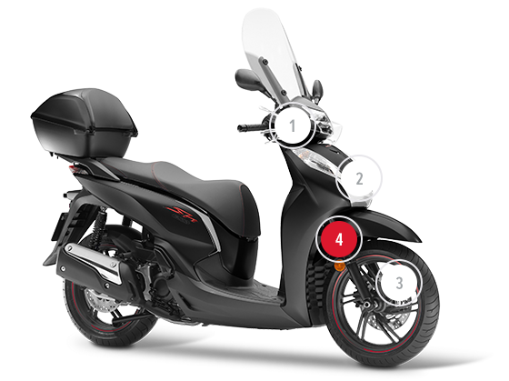 Panoramica Sh300i Scooter Gamma Moto Honda