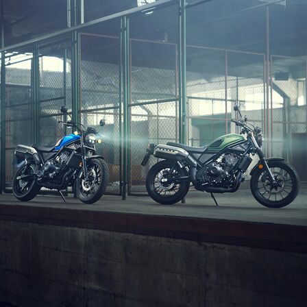 CL500 nei colori Candy Caribbean Blue Sea e Matte Laurel Green Metallic