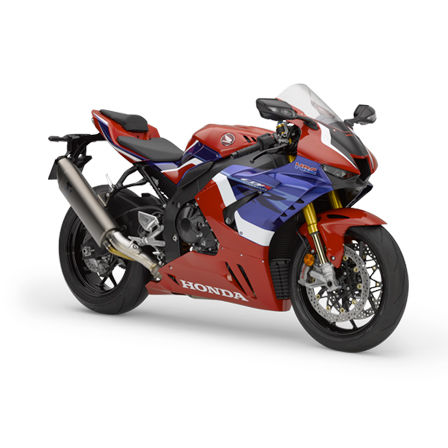 Honda CBR1000RR-R Fireblade SP, vista anteriore di tre quarti lato destro, modello Tricolor