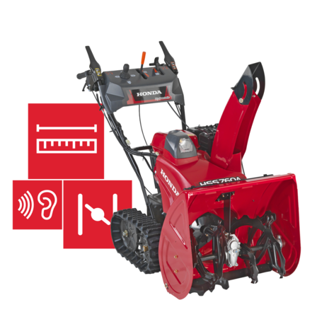 Illustrazione sulle specifiche degli spazzaneve.