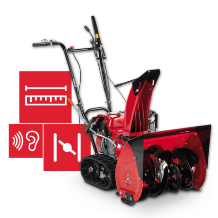 Illustrazione sulle specifiche degli spazzaneve.