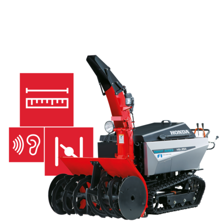 Illustrazione sulle specifiche degli spazzaneve.