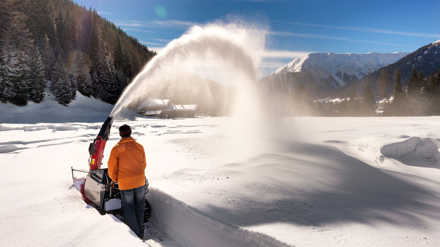 spazzaneve su neve alta