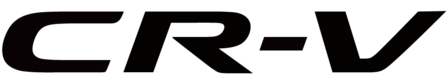CR-V Hybrid logo nero su sfondo bianco