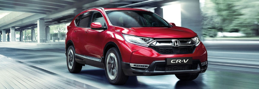 CR-V, esterno, vista frontale, su strada.