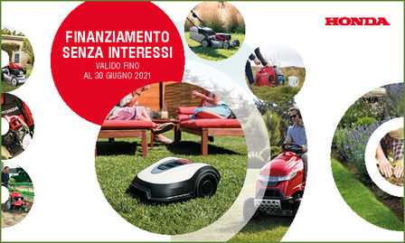 Tutta la qualità della gamma Lawn & Garden e Industry Honda con finanziamento Senza Interessi*