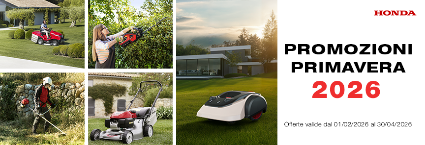 Prodotti Honda per il giardinaggio in promozione primaverile