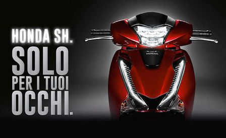 Frontale Honda SH rosso