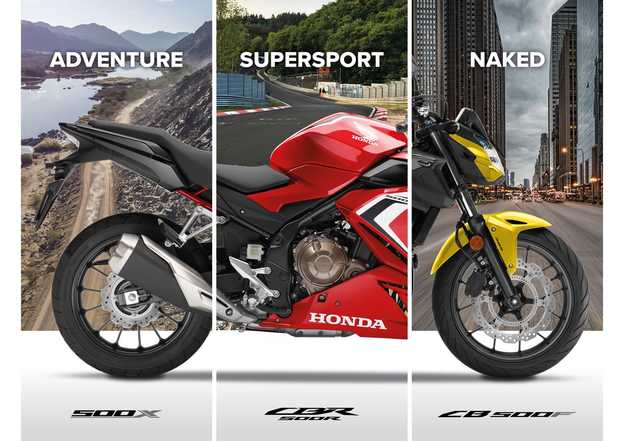 La gamma 2021 delle Honda di 500cc riceve aggiornamenti estetici e l omologazione Euro5