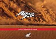 africa twin logo su sfondo deserto