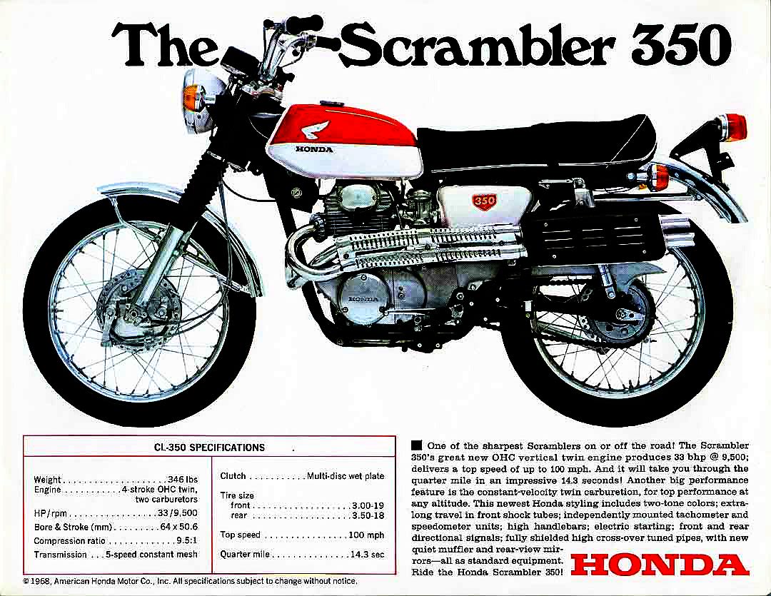 Honda CL350 Ads